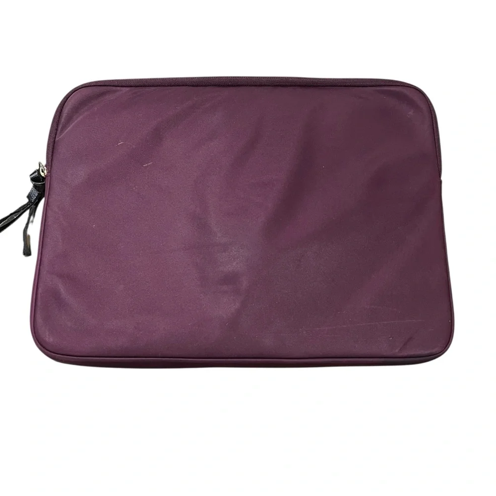 Kate Spade Purple 14” Tablet Laptop Sleeve Case Padded Zip Tech Accessory